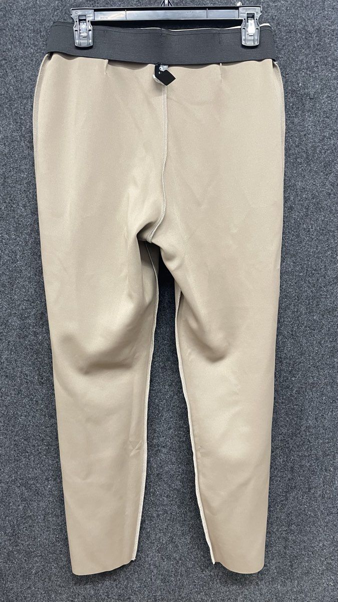 Savvi Women's Tan Beige Faux Suede Fabric Leggings Sz M NWT