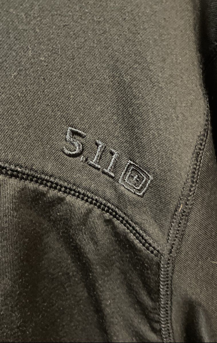 5.11 Tactical Men's Black 1/2 Zip Pullover Mock Neck Chest Pocket Sz XL