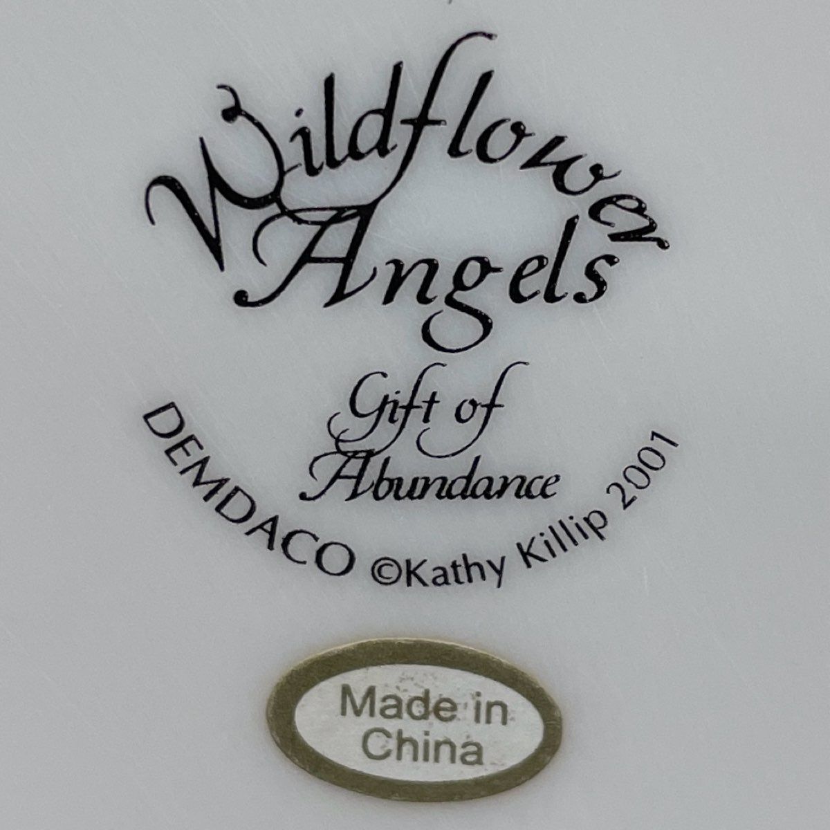 DEMDACO Wildflower Angels "Gift of Abundance" Figurine 2001 by Kathy Killip