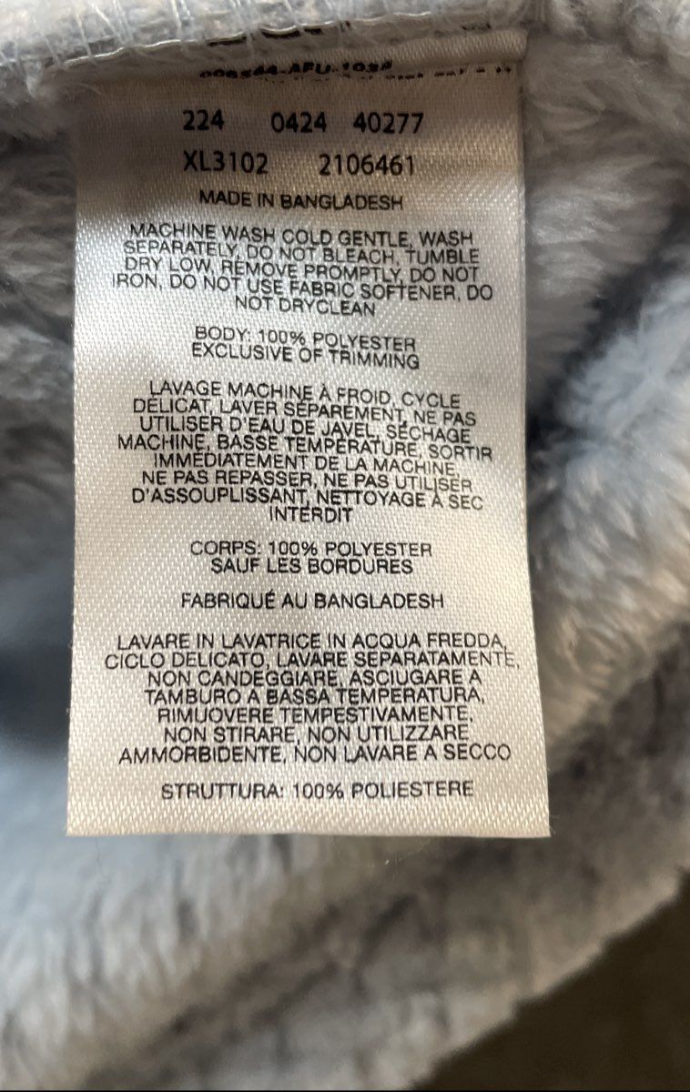 Columbia Women's Fire Side II Sherpa Hoodie Light Blue Textured Pullover Sz M