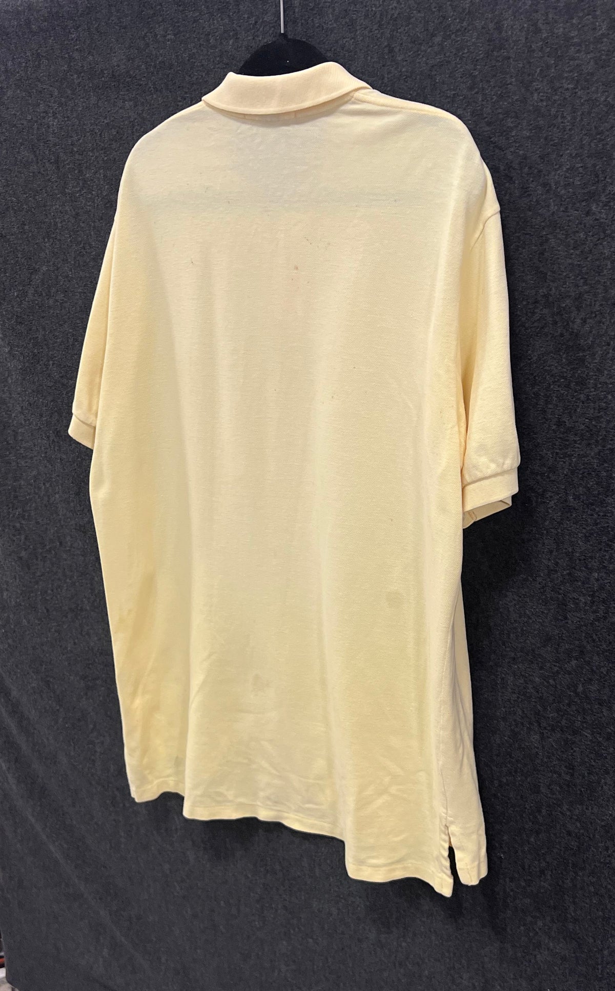 Vintage Polo Ralph Lauren Pique Polo Shirt Yellow Blue Pony Sz L