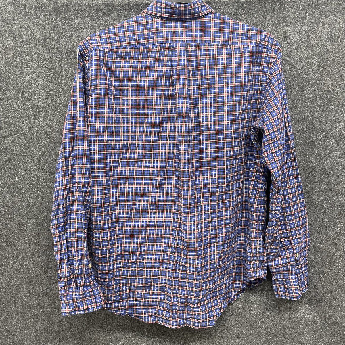 Polo Ralph Lauren Men's Blue Plaid Long Sleeve Button Down Shirt Classic Fit L
