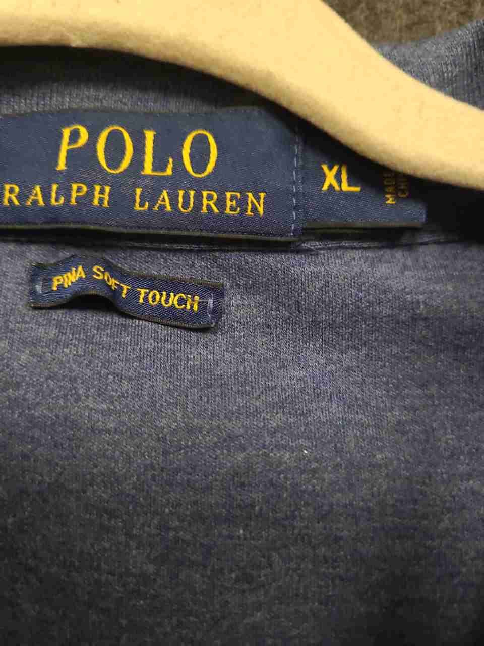 Polo Ralph Lauren Men's Heather Blue Pima Soft Touch Short Sleeve Polo Shirt XL