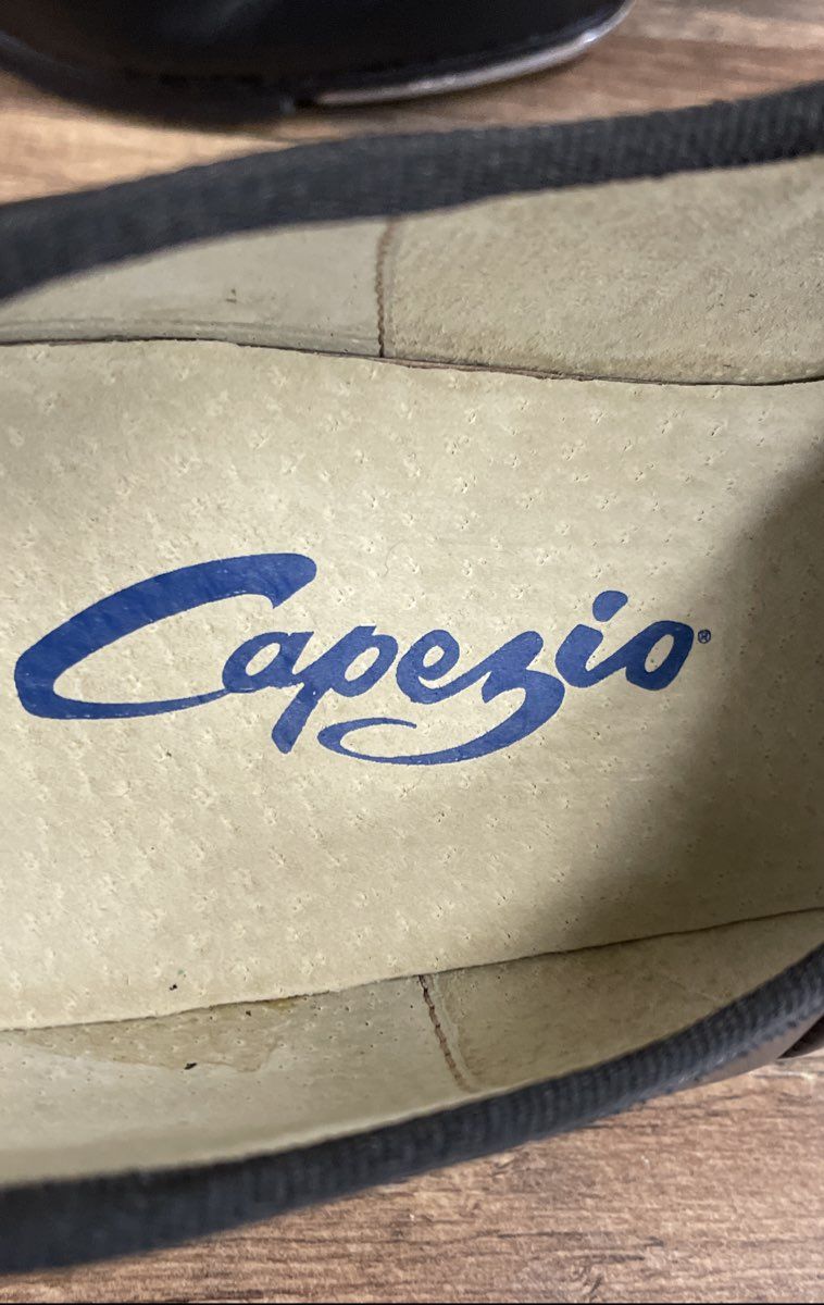 Capezio CG09 Premiere Black Leather Oxford Tap Shoes Tele Tone II Size 12M