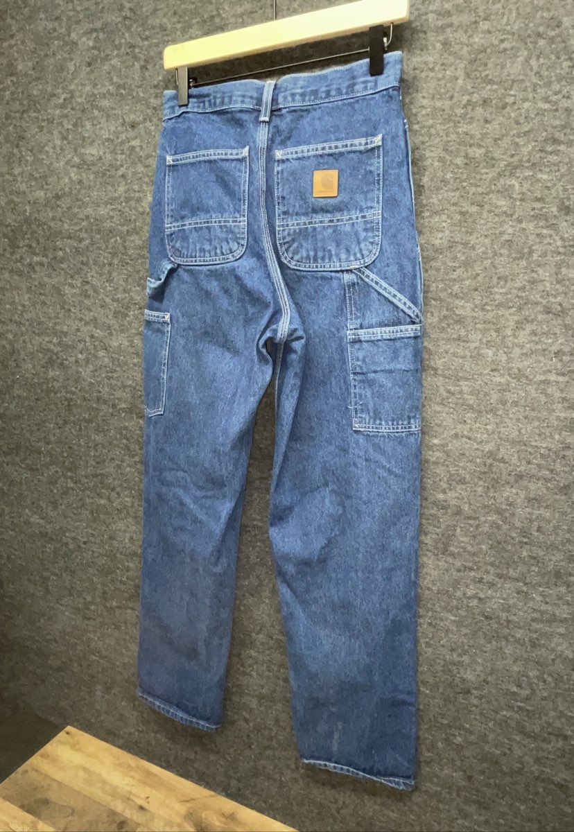 Carhartt Men's B13 Loose Fit Carpenter Dungaree Jeans Dark Stone Blue Sz 28x32