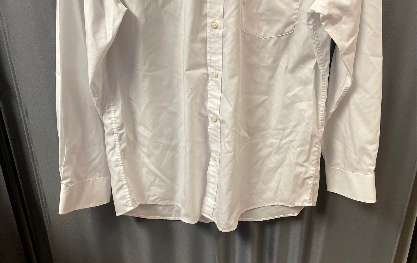 The Savile Row Co Men's White Oxford Classic Fit Button Down Shirt Sz M 15-15.5