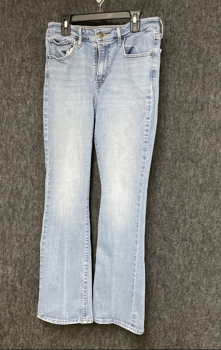 Levi's Women's 725 High Rise Bootcut Jeans Light Blue Wash Denim Sz 29