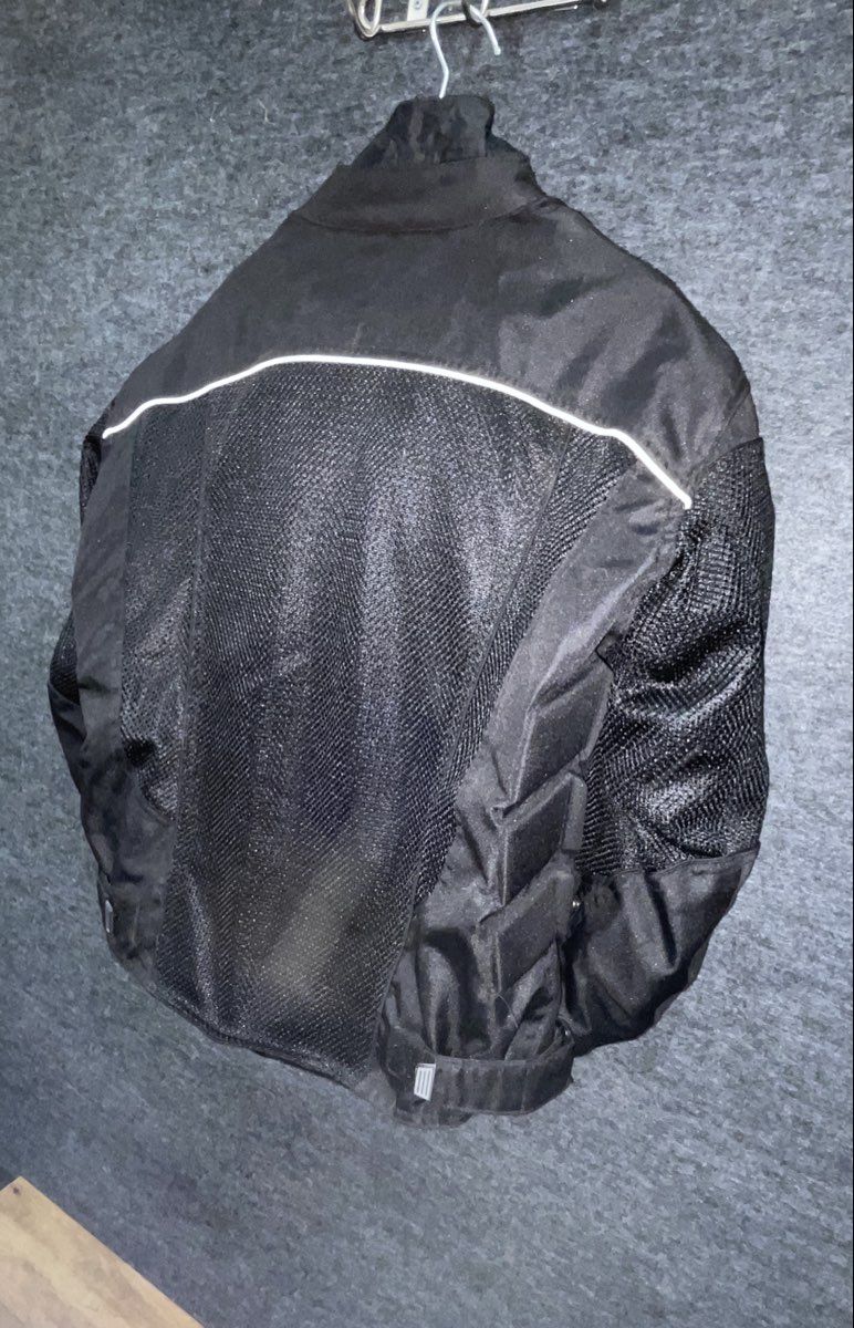 Power Trip Women's Black Mesh Motorcycle Jacket Armored NWT Size M