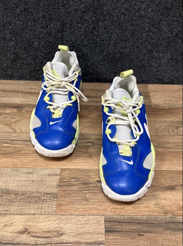Nike Air Barrage Low GS Game Royal Volt White Sneakers Size 7Y FN6972-480