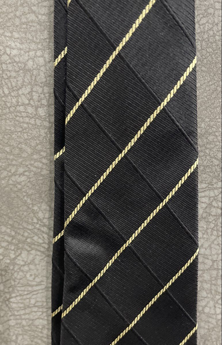 Uomo Venetto Men's Ties Lot of 2 Geometric Red Pink Black Gold Stripe Handmade