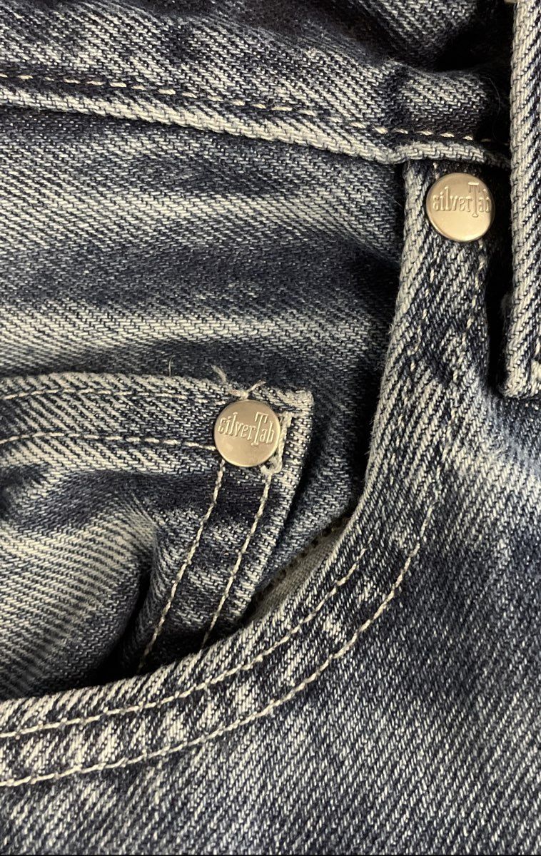 Levi's SilverTab Men's Loose Fit Straight Leg Jeans Blue Wash Denim Sz 30x32