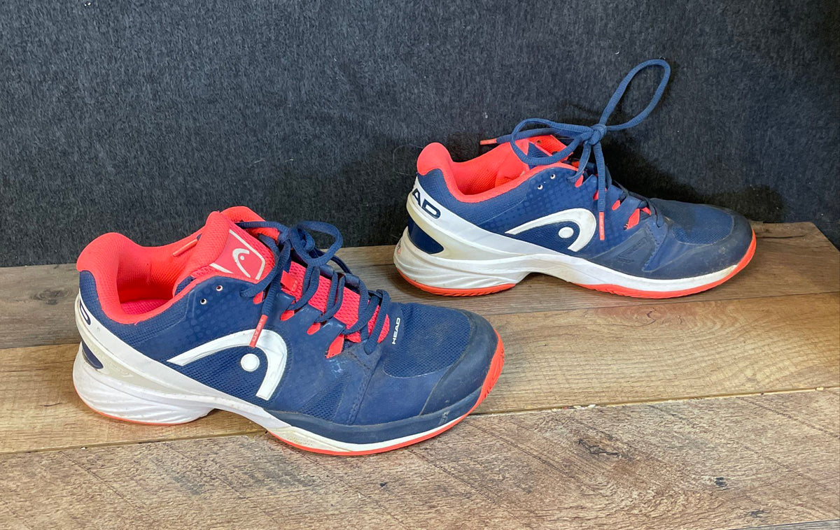 Head Nitro Pro Navy Blue Orange Women's Tennis Court Shoes Size 8.5