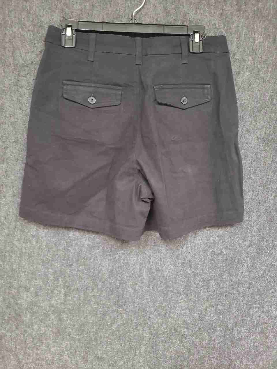 Banana Republic Women's Black Pleated Cotton Blend Shorts NWT Size 6