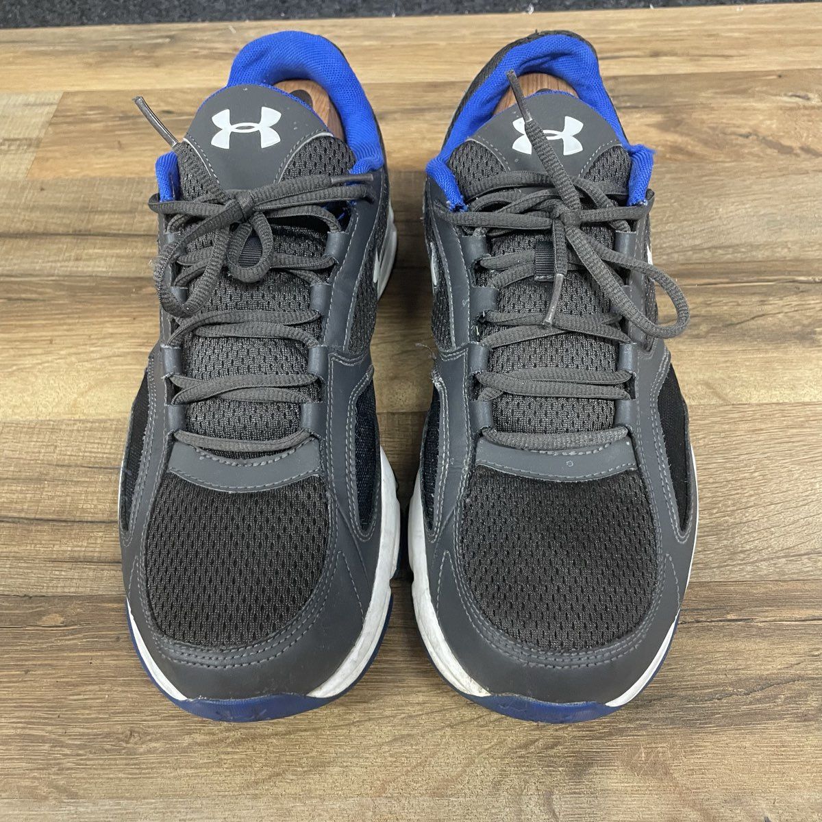Under Armour Micro G Assert 6 Graphite Blue White Running Shoes Size 13