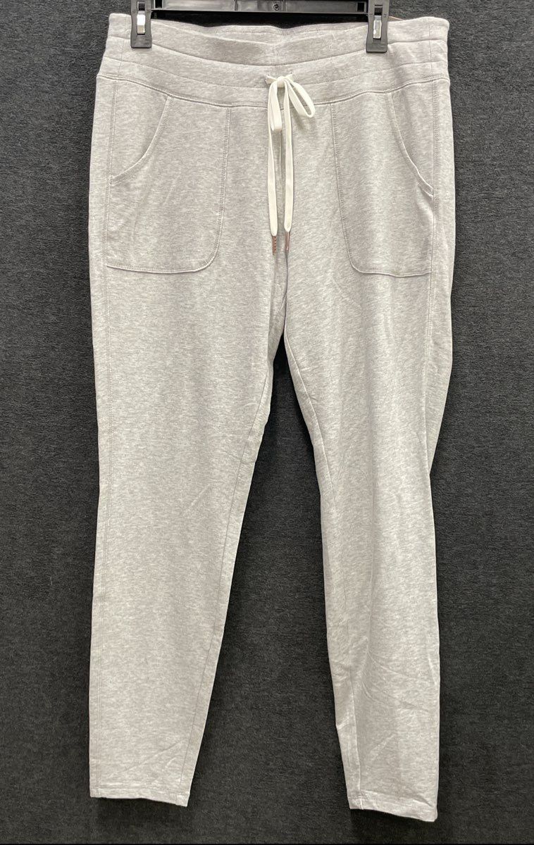 Calia Women's Effortless Legging Light Heather Grey Drawstring NWT Sz L