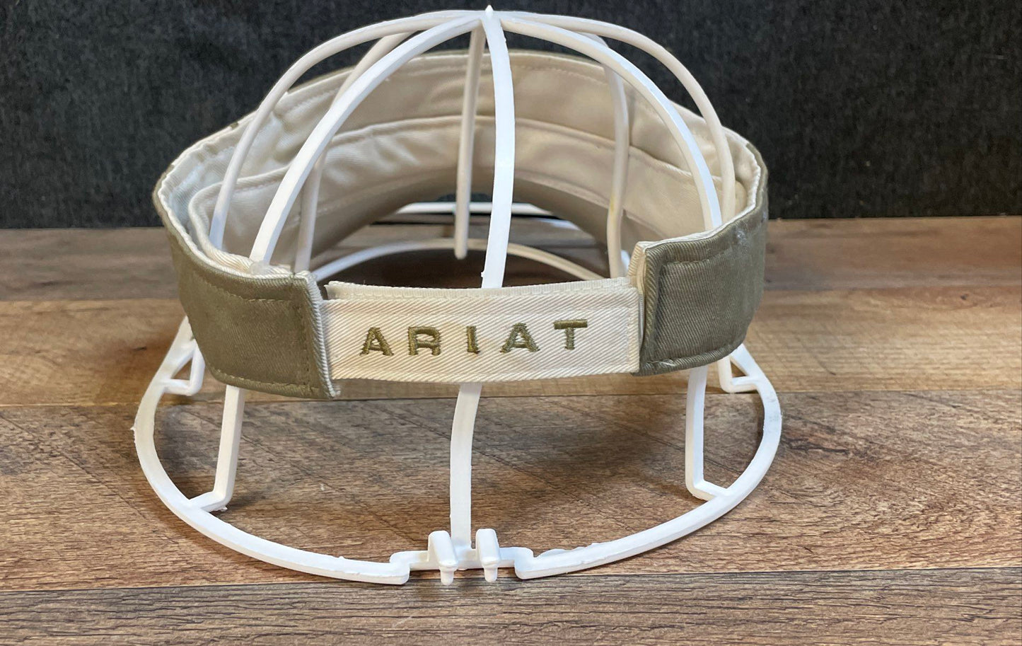 Ariat Unisex Sun Visor Green Tan Adjustable Cotton Logo Colorblock One Size