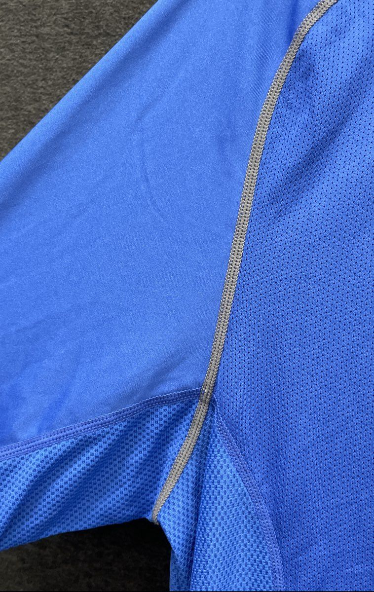 Nike Men's Blue Dri-Fit Short Sleeve Mesh Panel Training Shirt NWT Size M