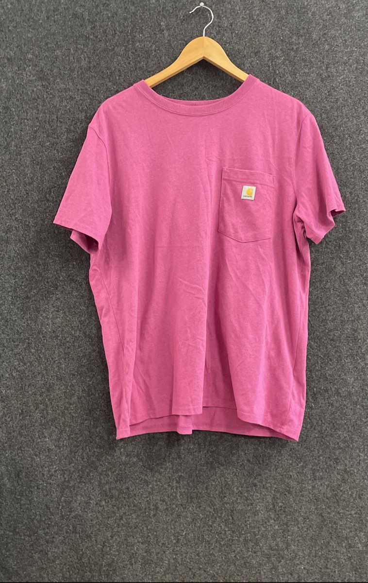 Carhartt Youth Loose Fit Short Sleeve Pocket T-Shirt Pink Sz XL 16-18