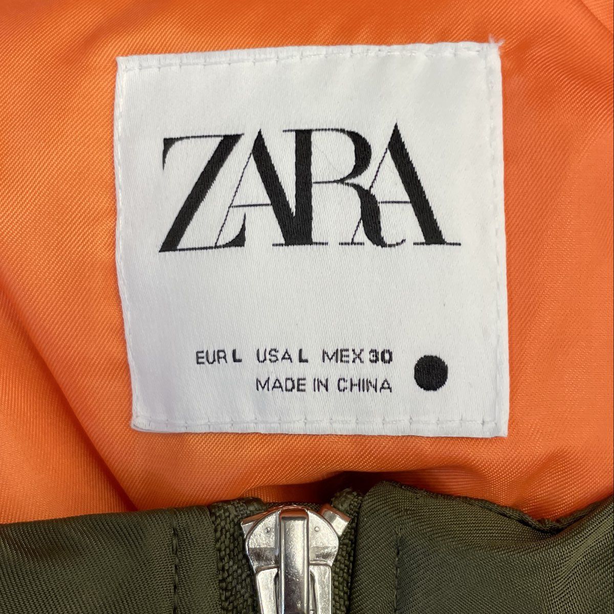 NWT Zara Women's The Samy Vest Olive Green Hooded Bomber Padded Sz L