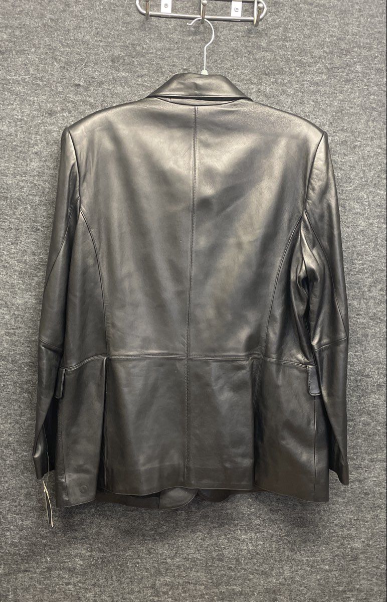 Valerie Separates Women's Black Leather Blazer Jacket Y2K Vintage NWT Size XL