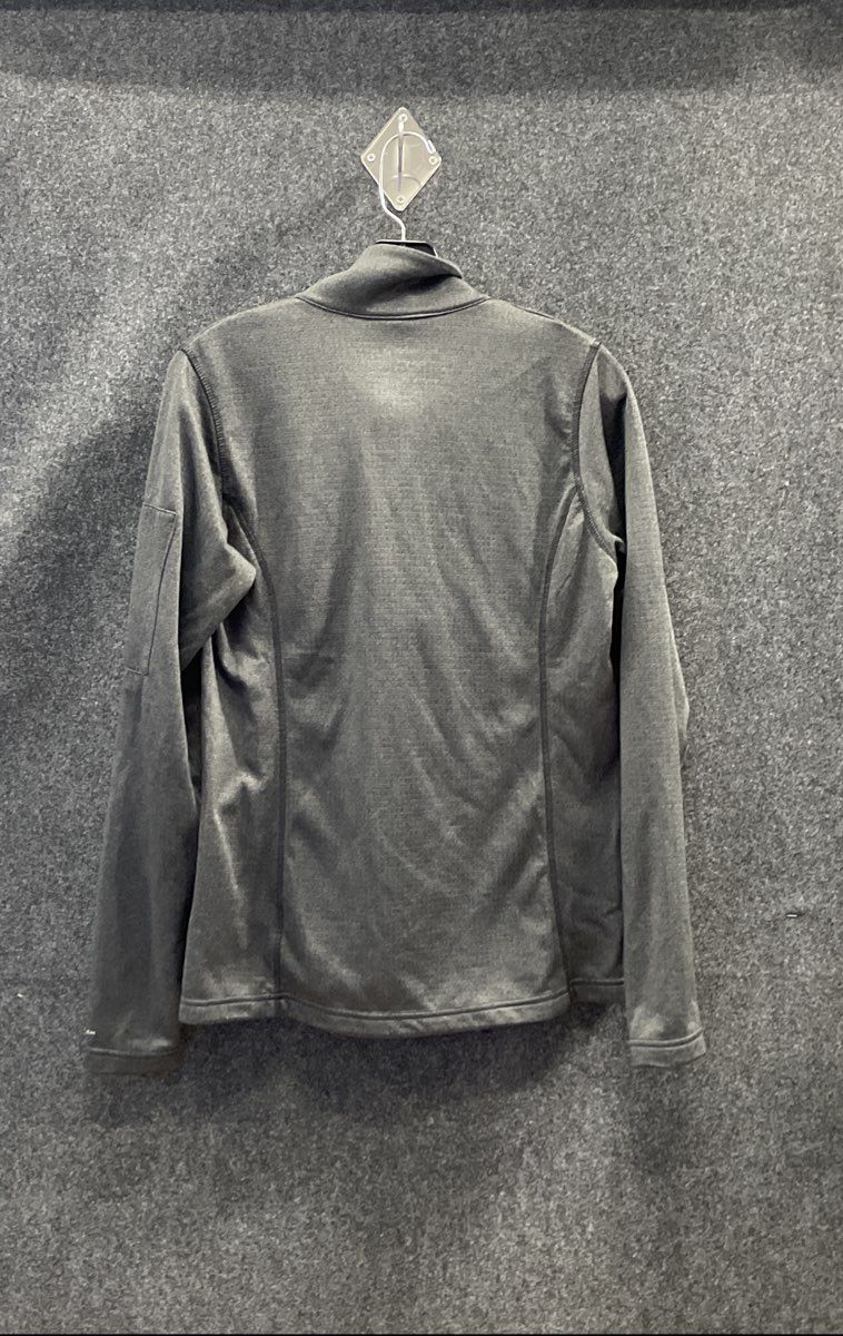 Columbia Men's Gray Park View Grid Fleece Quarter Zip Omni-Wick Jacket Sz M
