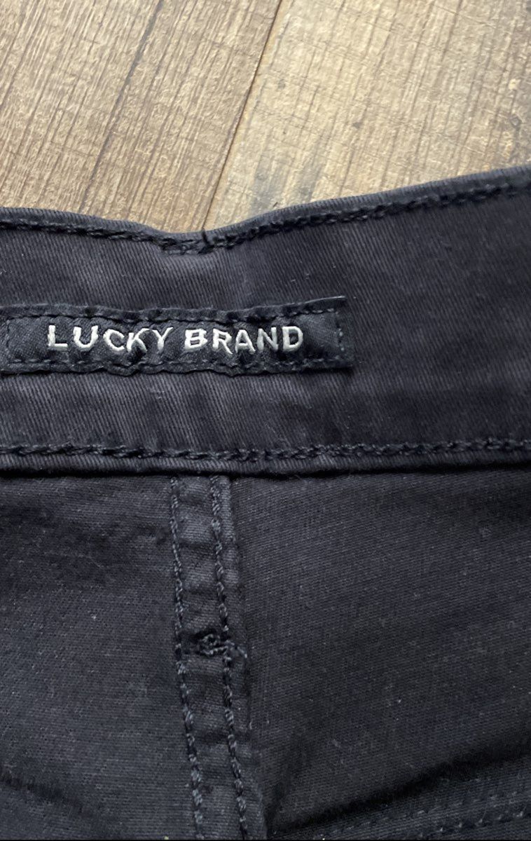 Lucky Brand Women's Black Utility Fatigue Patch Pockets High Rise Jeans Sz 4/27