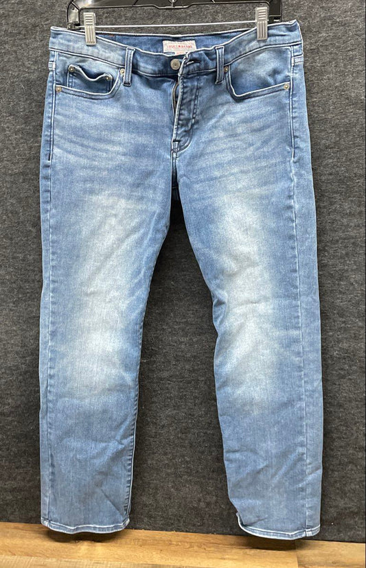 Lucky Brand Women's Light Wash Blue Faded Whiskered Denim Jeans Sz 10/30