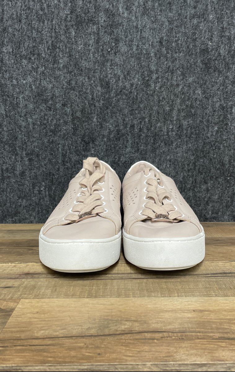 Michael Kors Poppy Soft Pink Leather Platform Sneakers Women's Size 8.5