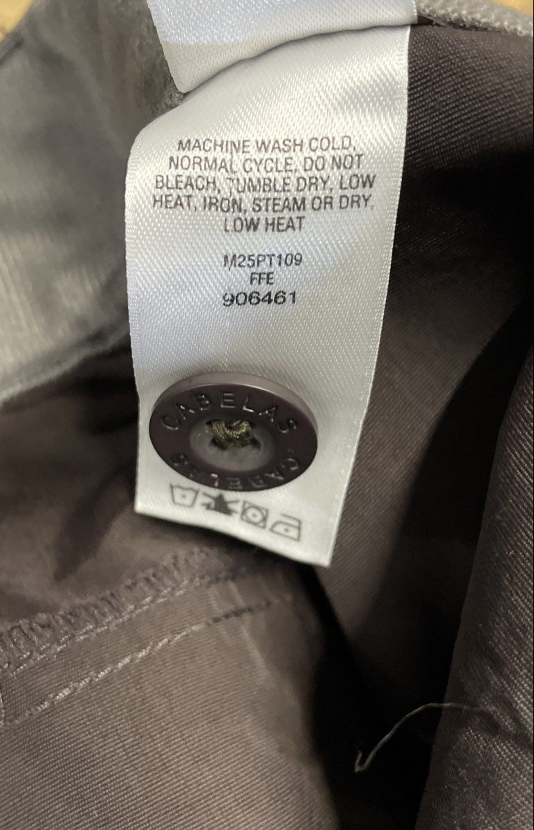 Cabela's Men's Great Trail Convertible Cargo Pants Lead Nylon NWT Size 40x30