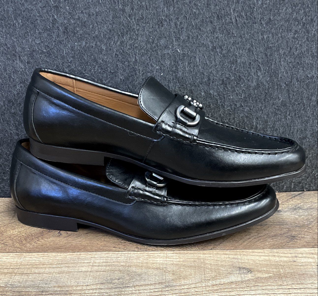 Steve Madden P-PARLAY Black Bit Loafer Dress Slip On Shoes Men's Size 10