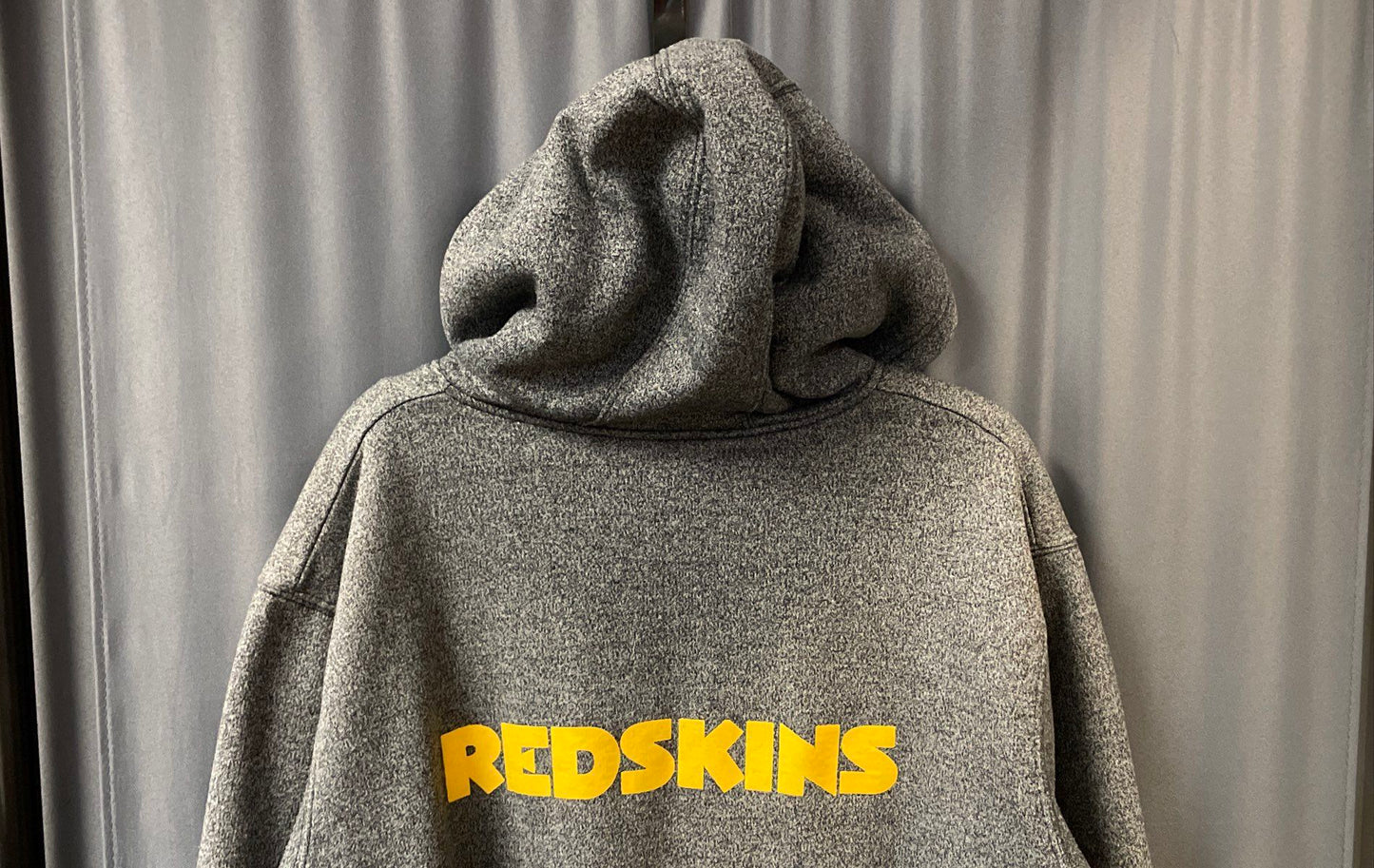 NFL Pro Line Washington Redskins Gray Heather Sherpa Lined Zip Up Hoodie Sz L