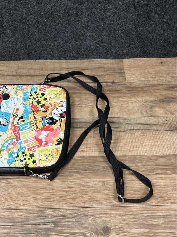 Disney Walt Disney World Disneyland Parks Collage Crossbody Bag Mickey Minnie