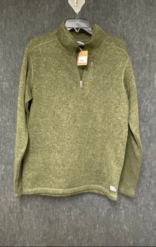 Eddie Bauer Men's Green Adventure Fleece Quarter Zip Pullover NWT Sz M