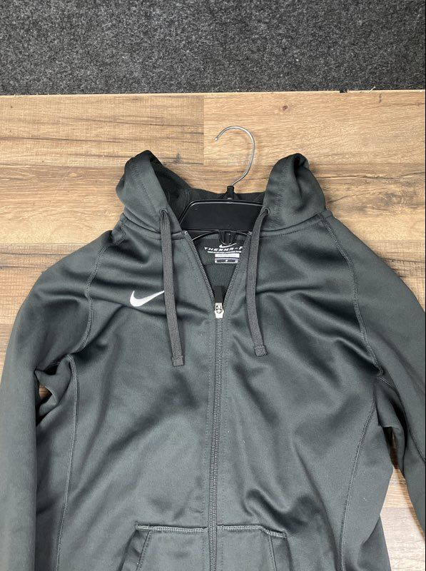Nike Women's Therma-Fit Full Zip Hoodie Jacket Black Thumbhole Sz S