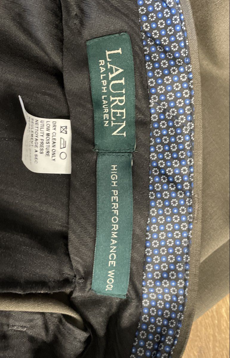 Lauren Ralph Lauren Men's Light Brown Ultraflex Wool Suit Pants Sz 38x30 NWT