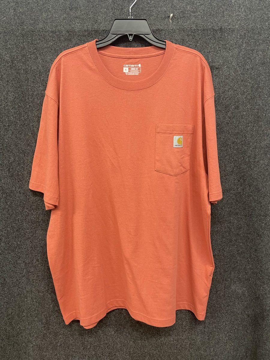 Carhartt Men's Rust Loose Fit Heavyweight Cotton Pocket T-Shirt Model K87 Sz XL