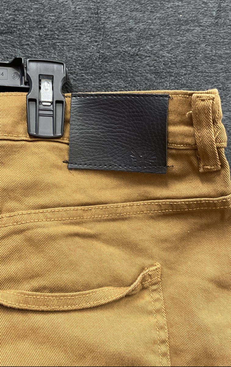 Steve's Jeans Men's Tobacco Regular Fit Comfort Stretch Denim Cargo Pants 44x32