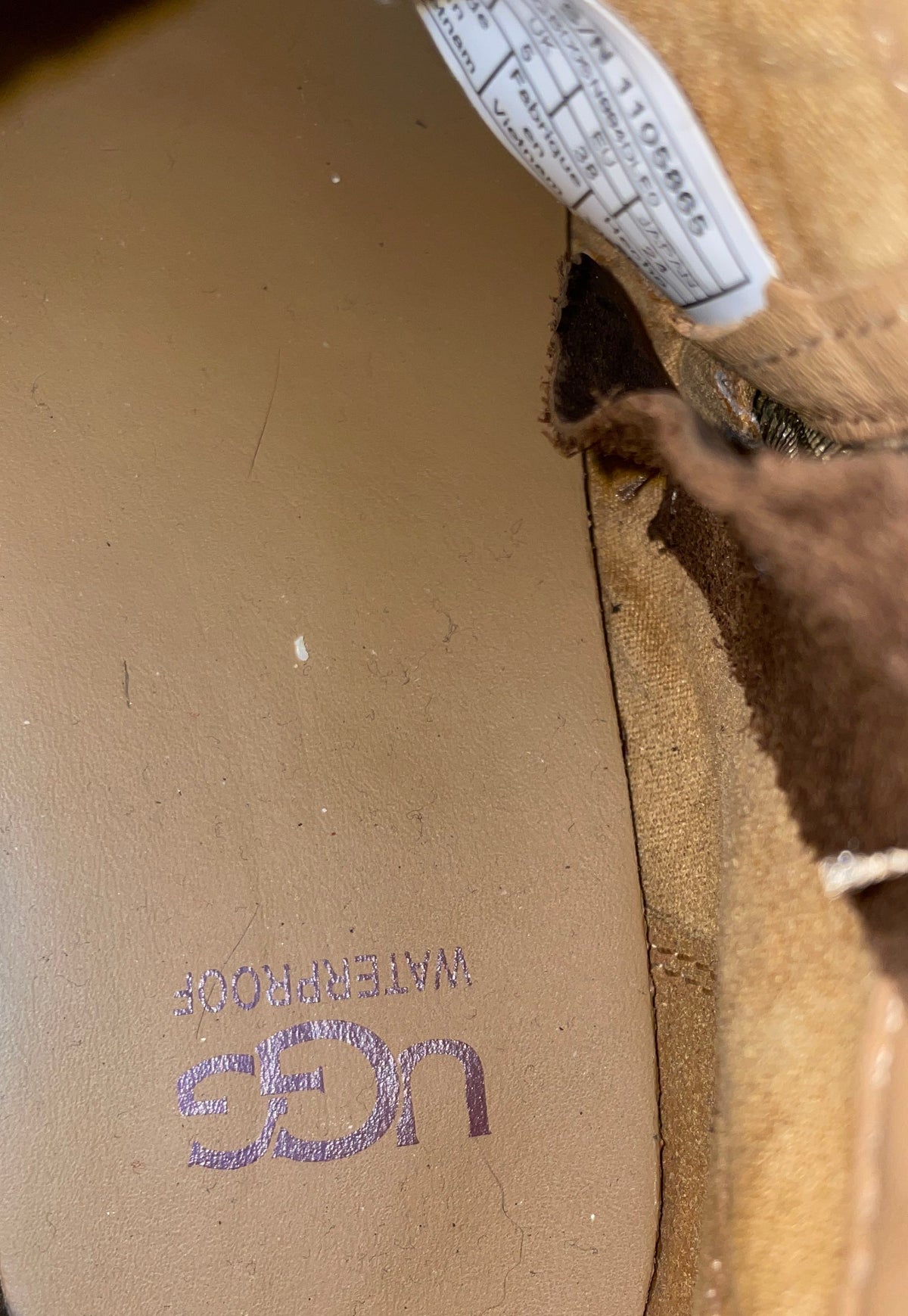 UGG Bonham II Brown Waterproof Leather Ankle Boots Women's Size 7
