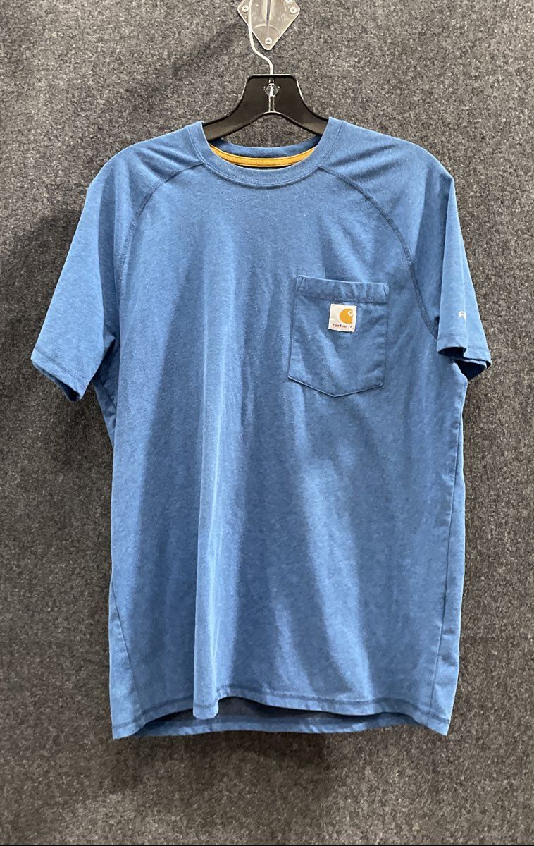 Carhartt Men's Lot of 2 Relaxed Fit Force Pocket T-Shirts Green Blue Sz M