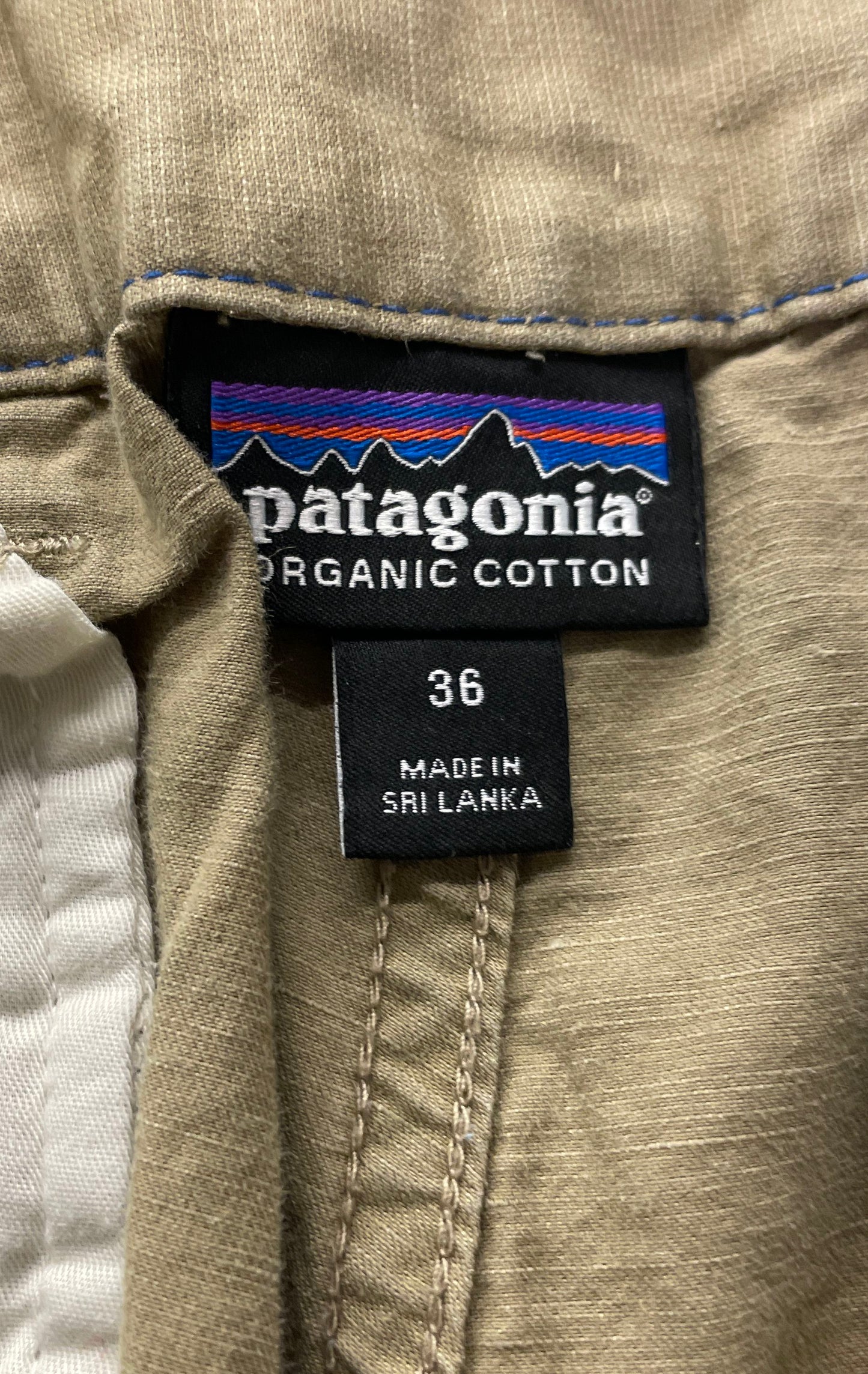 Patagonia Men's Khaki Organic Cotton Hemp All-Wear Shorts Sz 36