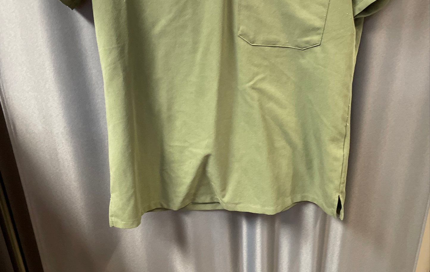 FIGS Women's Catarina V-Neck Scrub Top Green Technical Collection S