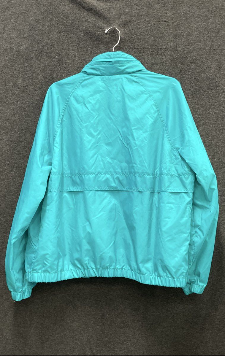 Vintage 90s Pacific Trail Men's Teal Nylon Windbreaker Jacket Sz XL