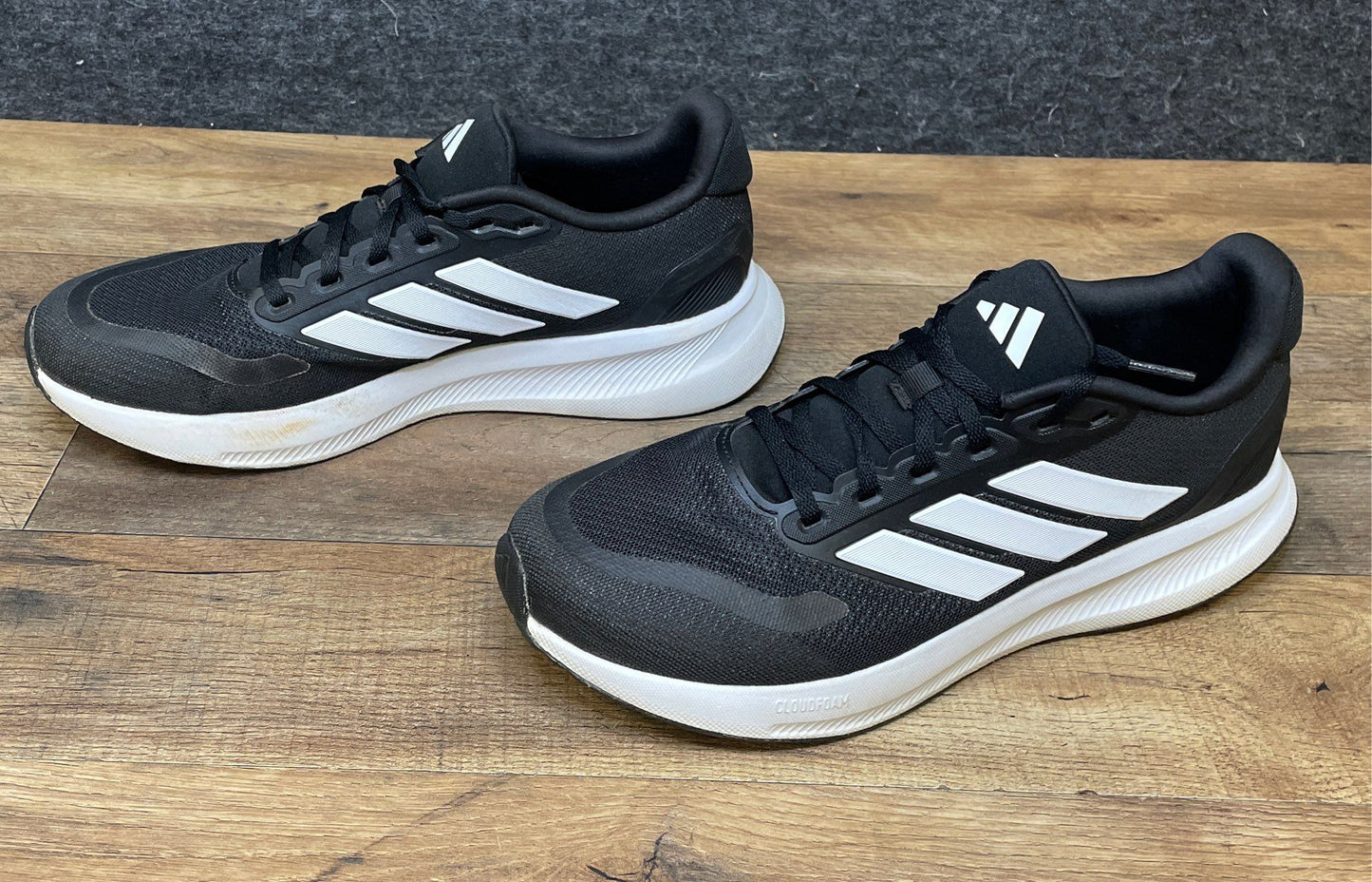 Adidas Duramo 10 Core Black Cloud White Running Shoes Size 10