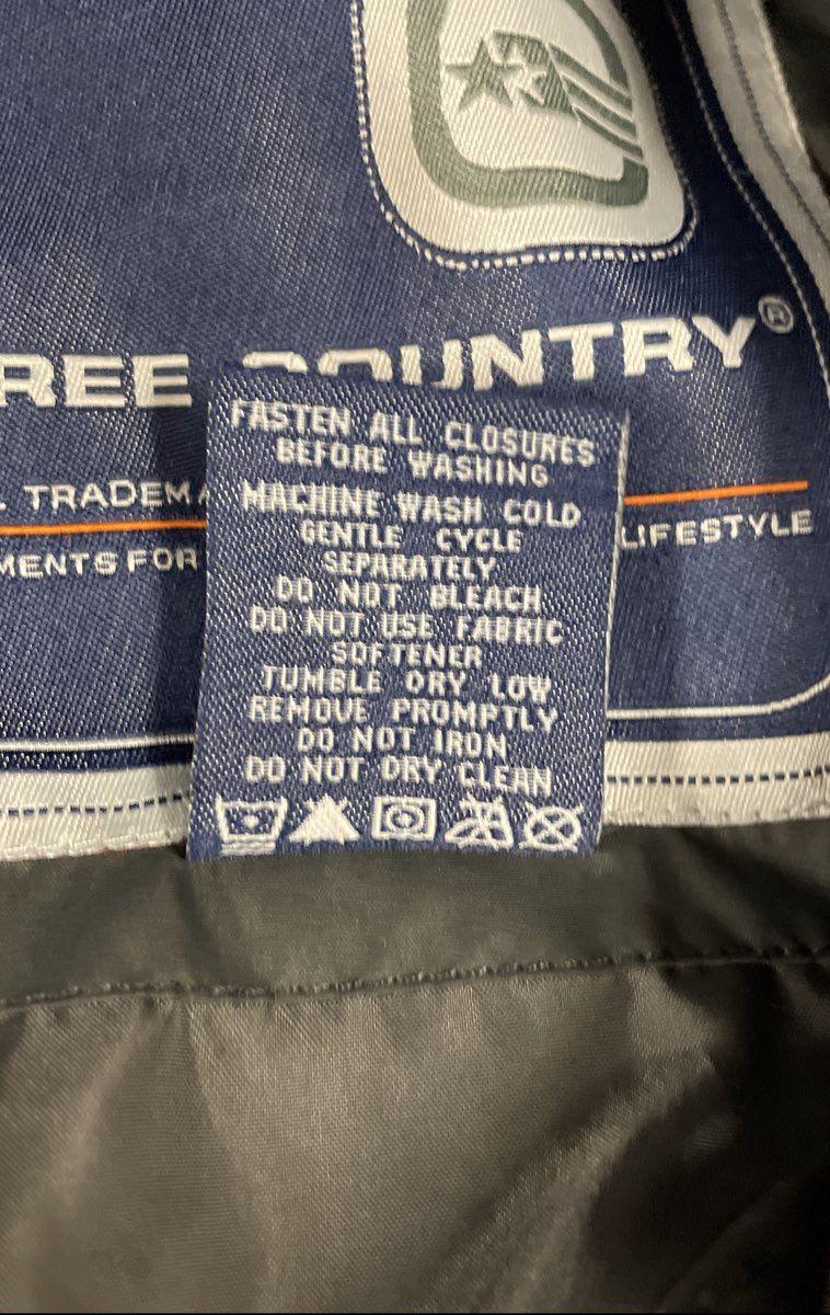 Free Country Men's Gray Quilted Puffer Jacket Full Zip Insulated Sz XXL