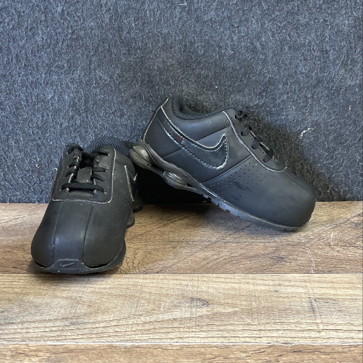 Nike Shox NZ Triple Black Toddler Kids Sneakers Size 6C