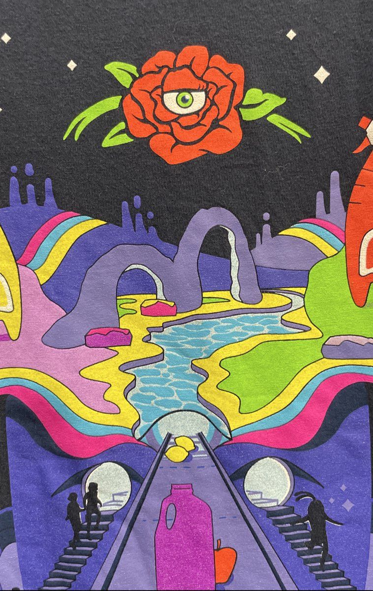 Meow Wolf Men's Omega Mart Surreal Graphic Cotton T-Shirt Gray Sz 3XL