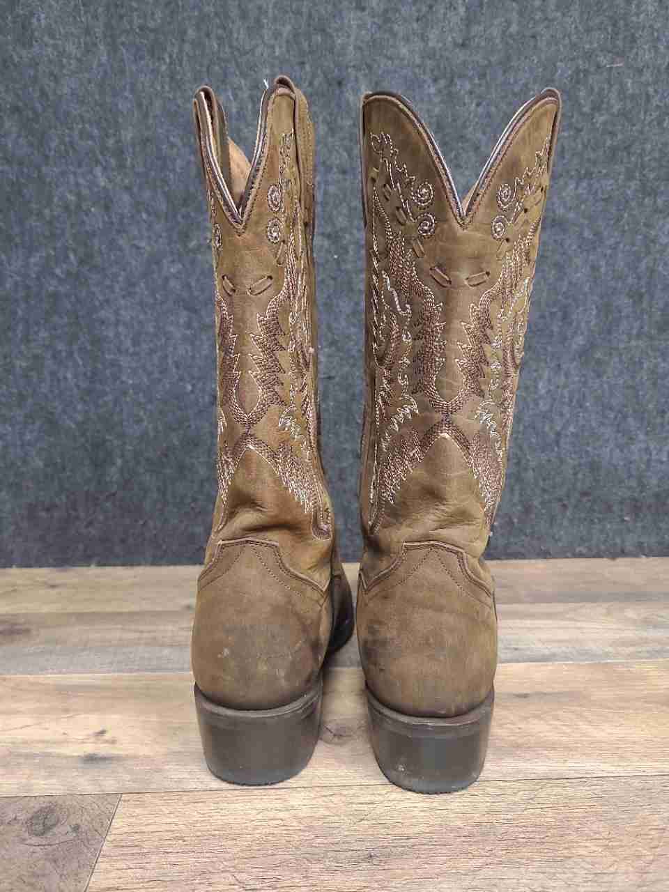 Dan Post DP3359 Brown Leather Western Cowboy Boots Men's Size 7D
