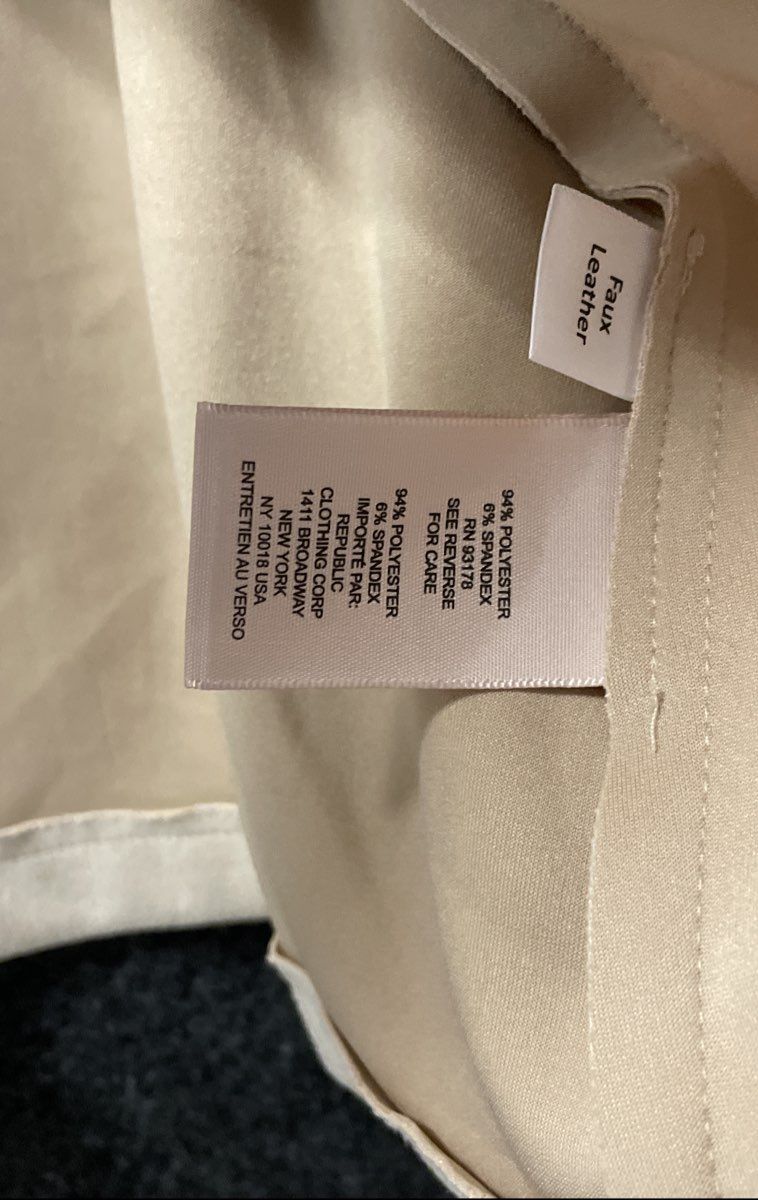 Philosophy Women's Powder Sand Faux Leather Open Front Blazer Jacket NWT Sz 2X
