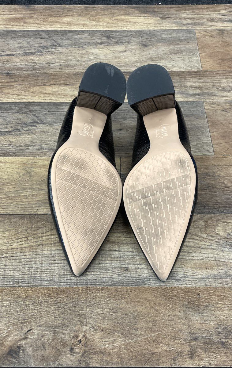 Circus By Sam Edelman Marlee Black Faux Snake Pointed Toe Pumps Size 9