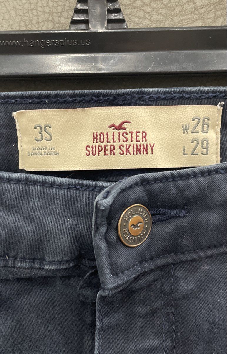 Hollister Women's Super Skinny Jeans Dark Navy Wash Sz 3S W26 L29